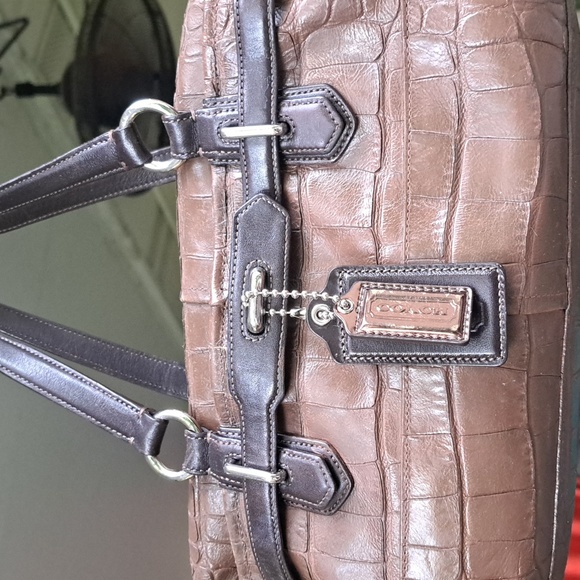 Coach Handbags - 🎆Sale Coach Crocodile Embossed Chelsea Satchel /Crossbody Great Condition